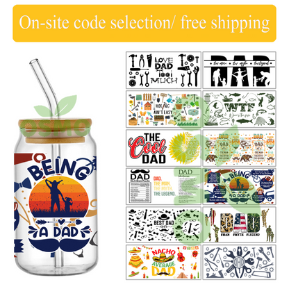 UV DTF 16OZ Transfer Stickers On-site code selection/ free shipping